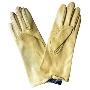 NWT Vintage Wilson Leather Gloves in yellow Size small